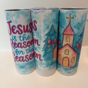 NEW 20oz tumbler (1) Jesus is the Reason for the Season
